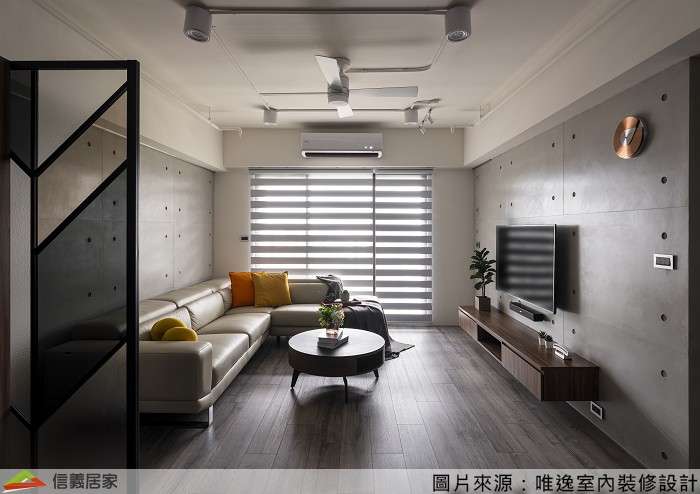 灰色客廳室內裝潢設計，包括沙發裝潢圖片