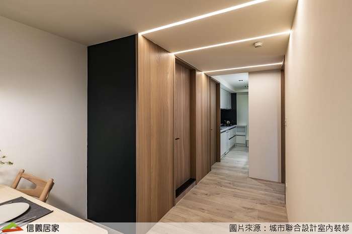 咖啡色走道室內裝潢設計，包括裝潢圖片